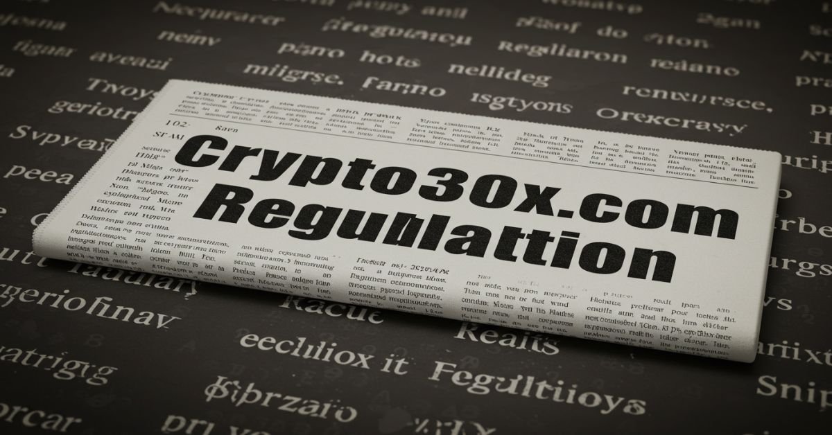 Crypto30x.com Regulation