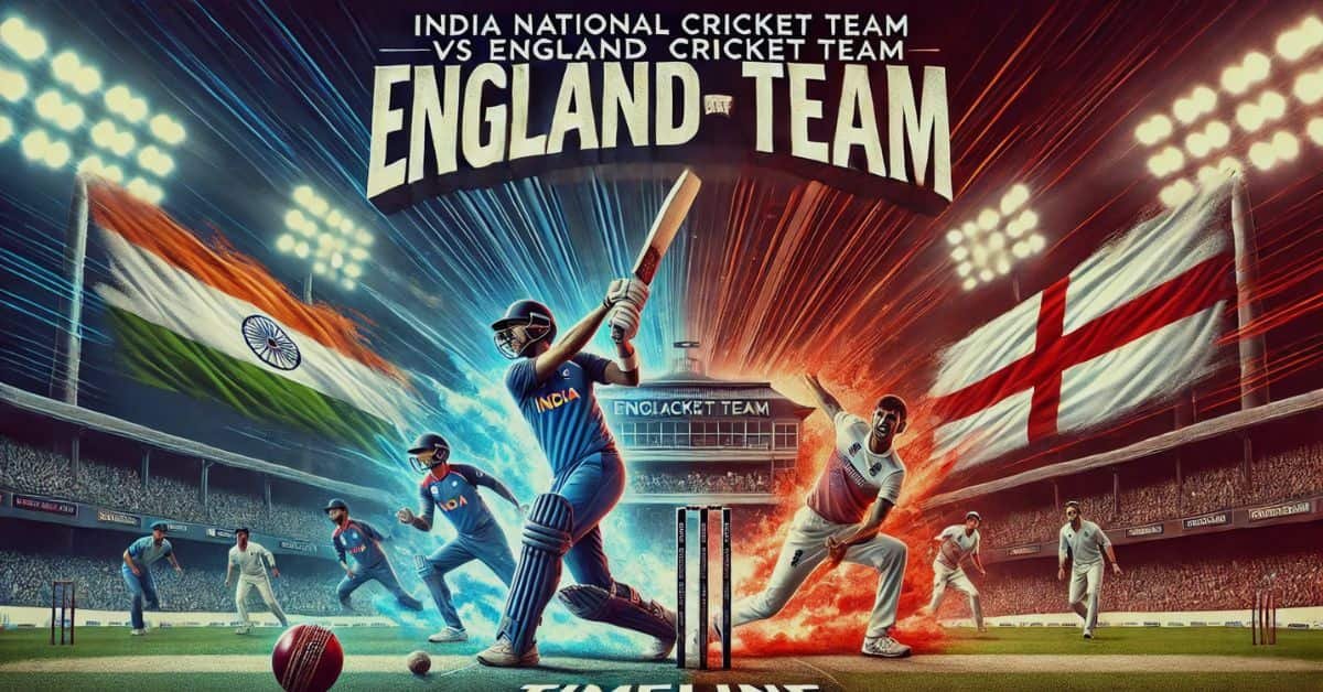 India National Cricket Team vs England Cricket Team Timeline